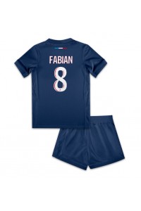 Paris Saint-Germain Fabian Ruiz #8 Babytruitje Thuis tenue Kind 2024-25 Korte Mouw (+ Korte broeken)